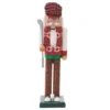 15" Red/Green Golfer Nutcracker