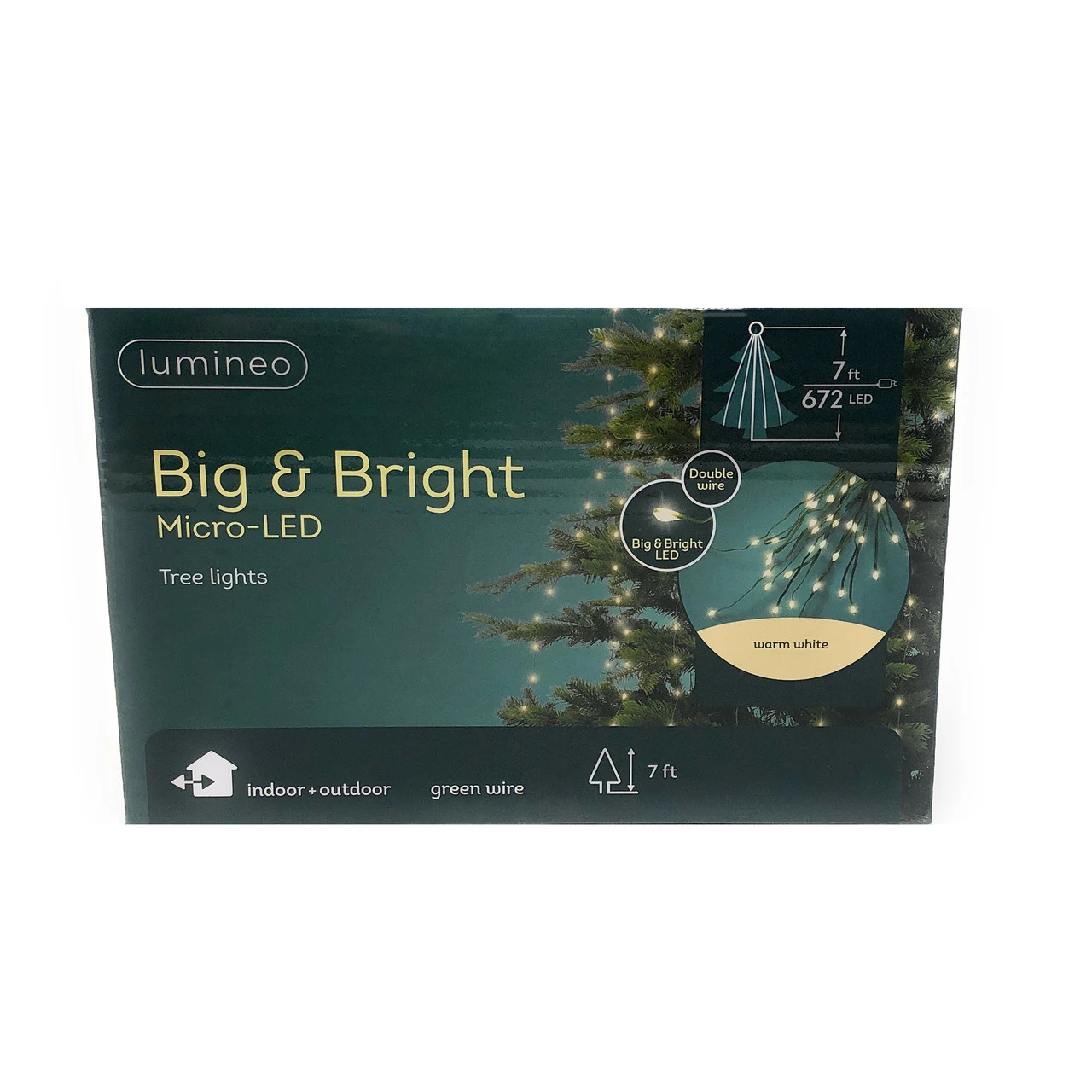 Lumineo 672 LED Warm White Big And Bright Micro Tree Lights Green Wire 1 Lumineo 672 LED Warm White Big And Bright Micro Tree Lights Green Wire