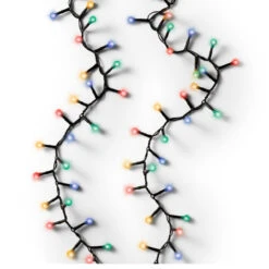 Lumineo 120 LED Multi Color Cherry Lights Black Wire -Xmas Decor House Store 070314 White background 52443.1668958994