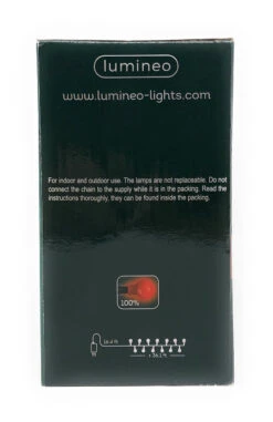 Lumineo 500 LED Red Cherry Lights Black Wire -Xmas Decor House Store 071375 side 52384.1604030419