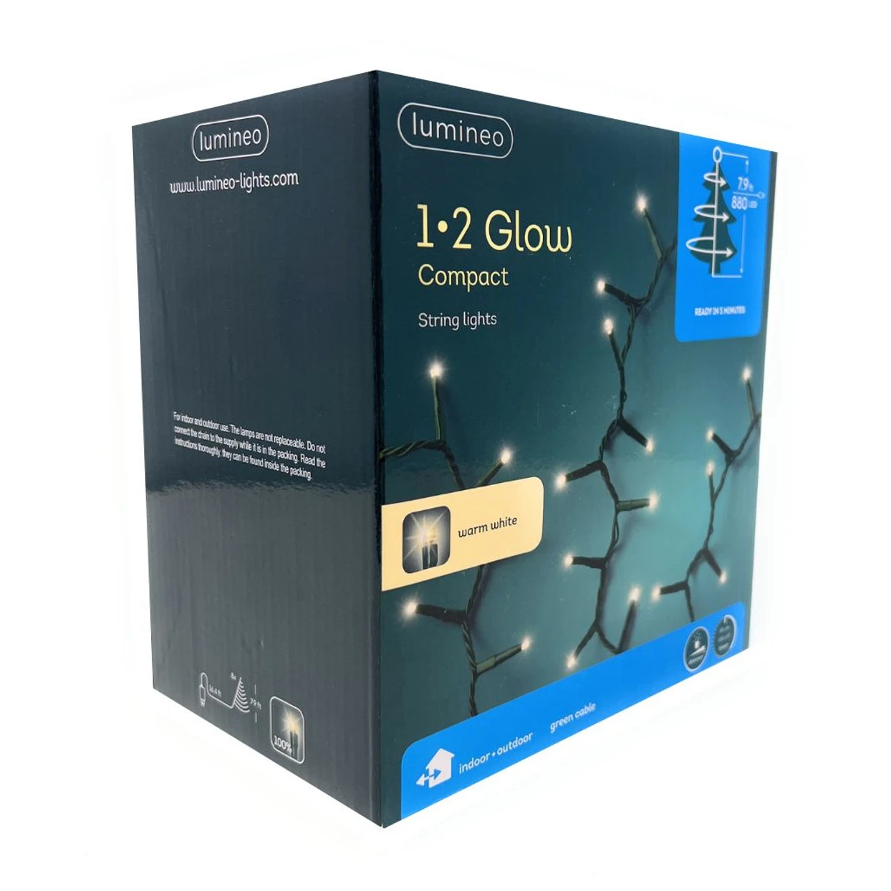 Lumineo 880 LED 1-2 Glow Warm White Compact Lights Green Wire 3 Lumineo 880 LED 1-2 Glow Warm White Compact Lights Green Wire - Image 3