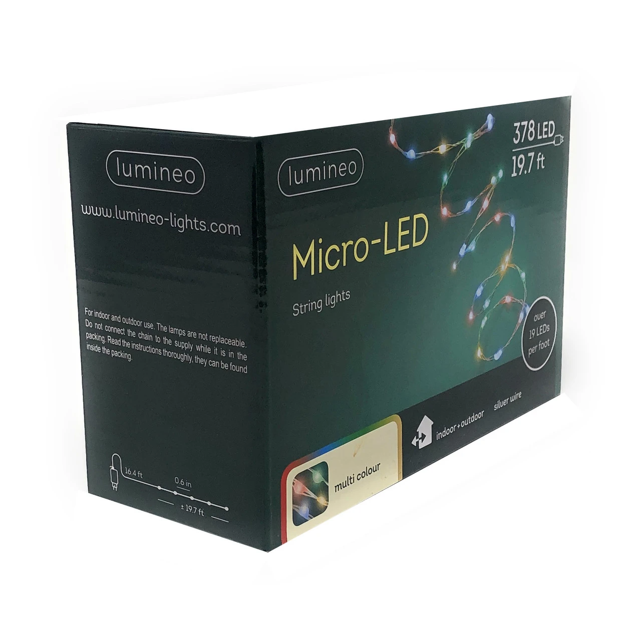 Lumineo 378 Micro LED Multi-Colored LED Lights Silver Wire 5 Lumineo 378 Micro LED Multi-Colored LED Lights Silver Wire - Image 5