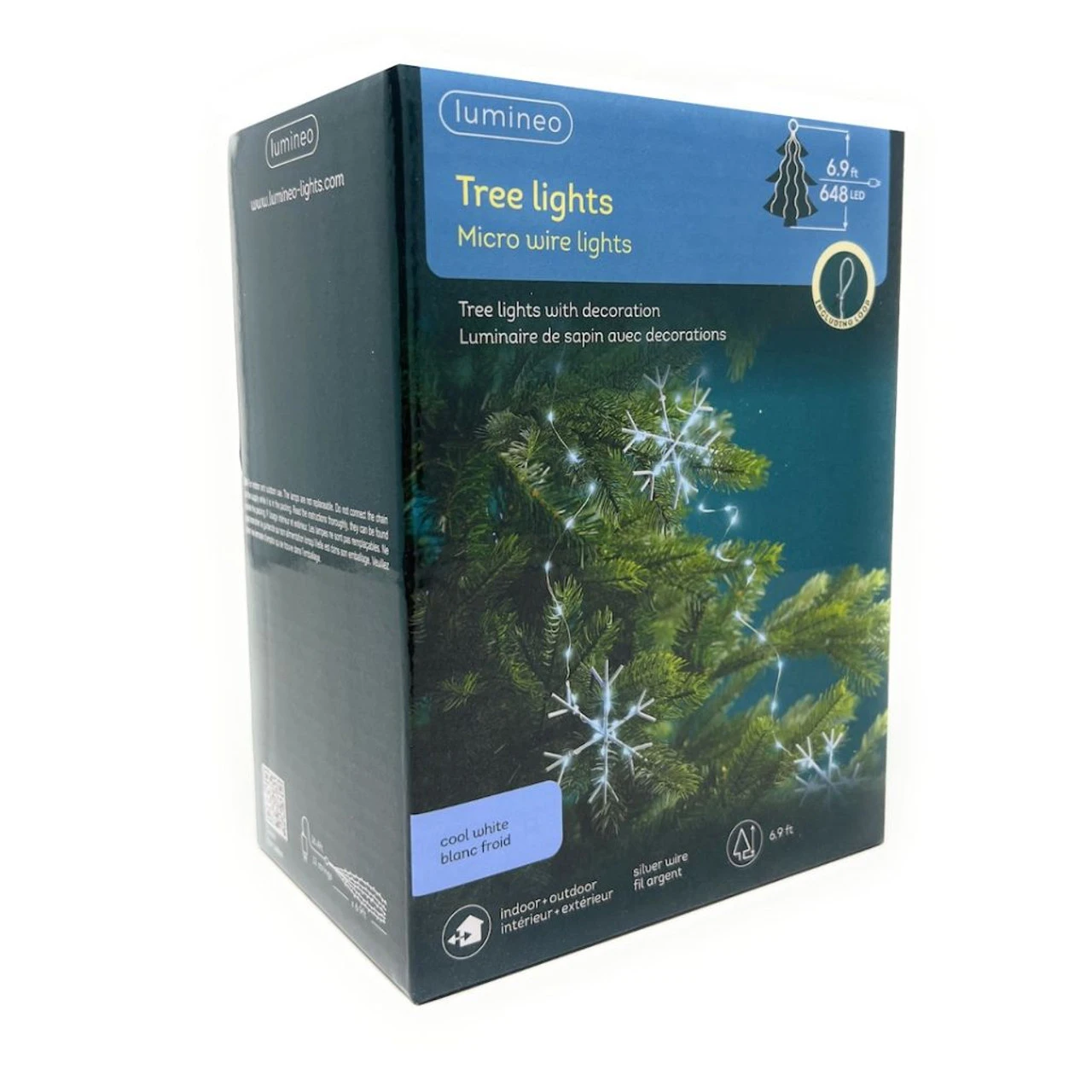 Lumineo 648 LED Cool White Silver Snowflake Lights 2 Lumineo 648 LED Cool White Silver Snowflake Lights - Image 2