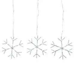 Lumineo 648 LED Cool White Silver Snowflake Lights 9 Lumineo 648 LED Cool White Silver Snowflake Lights -Xmas Decor House Store 073372 648 LED Cool White Silver Snowflake Lights 06854.1667702681