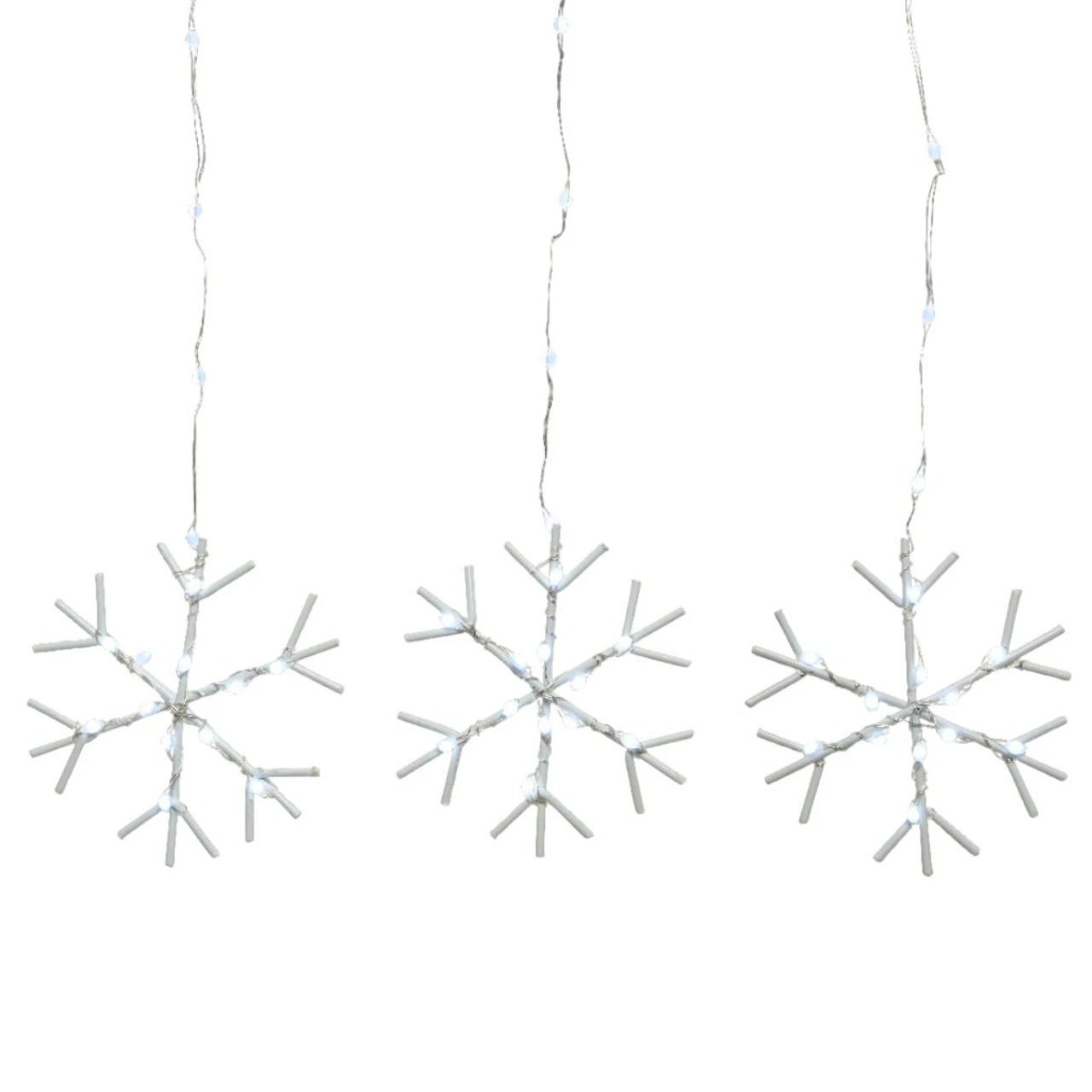 Lumineo 648 LED Cool White Silver Snowflake Lights 5 Lumineo 648 LED Cool White Silver Snowflake Lights - Image 5