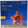 Lumineo Micro LED Red Glass Star
