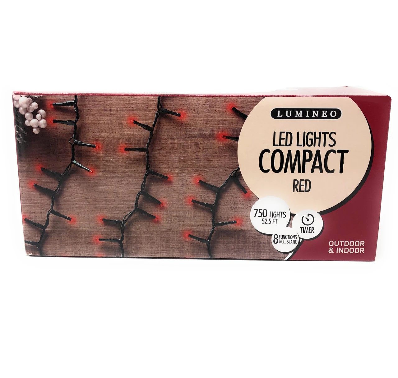 Lumineo 750 LED Red Compact Lights On Green Wire 1 Lumineo 750 LED Red Compact Lights On Green Wire