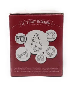 Lumineo 750 LED Red Compact Lights On Green Wire 7 Lumineo 750 LED Red Compact Lights On Green Wire -Xmas Decor House Store 077809 side 89667.1604005769