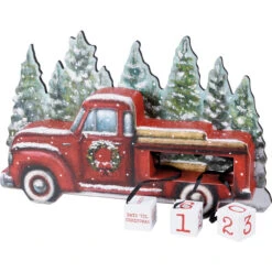 Block Countdown - Red Truck -Xmas Decor House Store 110096 30 50558.1626258738