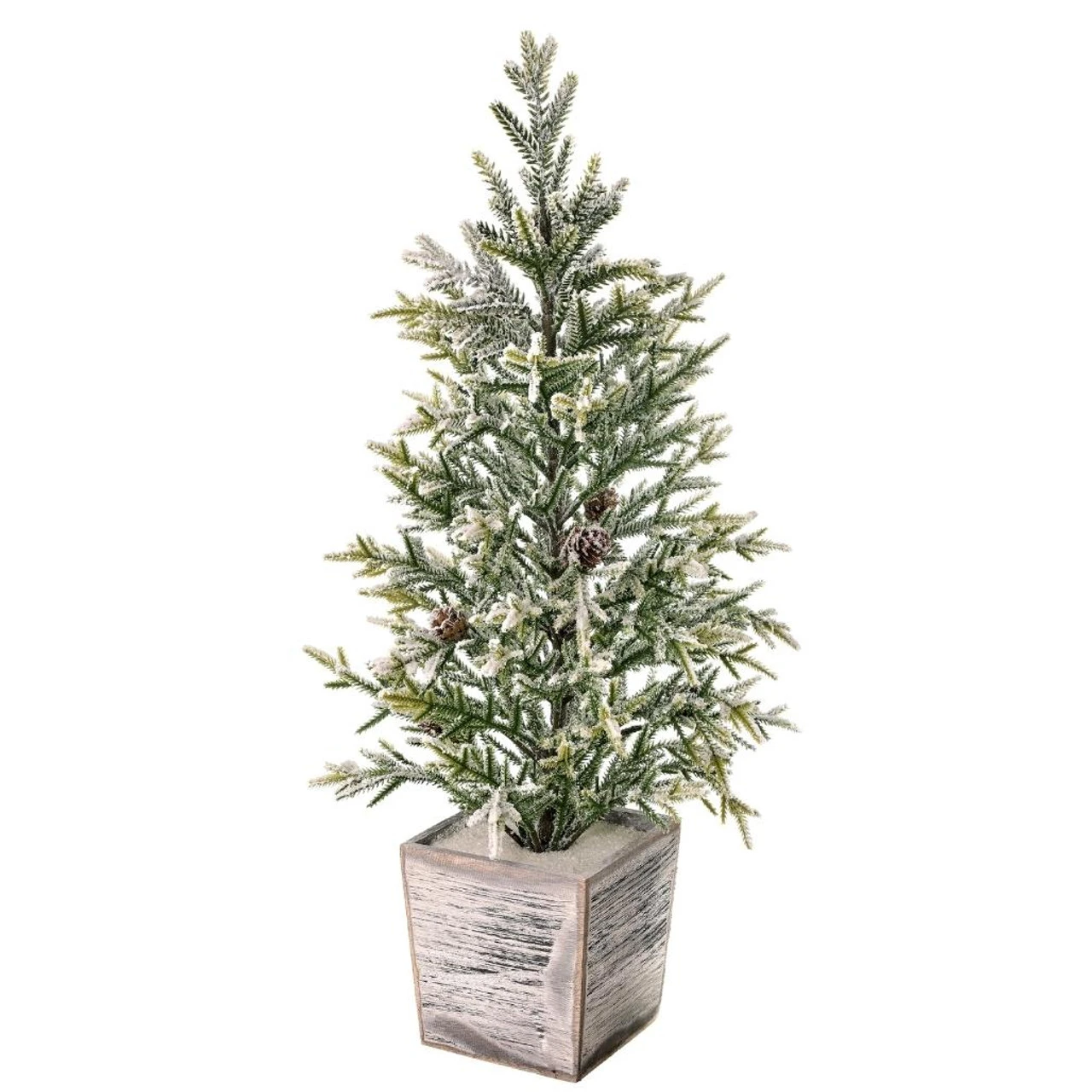 Artificial Frosted Fir Tree 22 Inch, 1 Artificial Frosted Fir Tree 22 Inch,