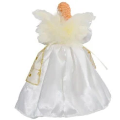 Kurt Adler - Ivory And Gold Angel Tree Topper -Xmas Decor House Store 112111 Kurt Adler Ivory and Gold Angel Tree Topper back 83757.1652122020