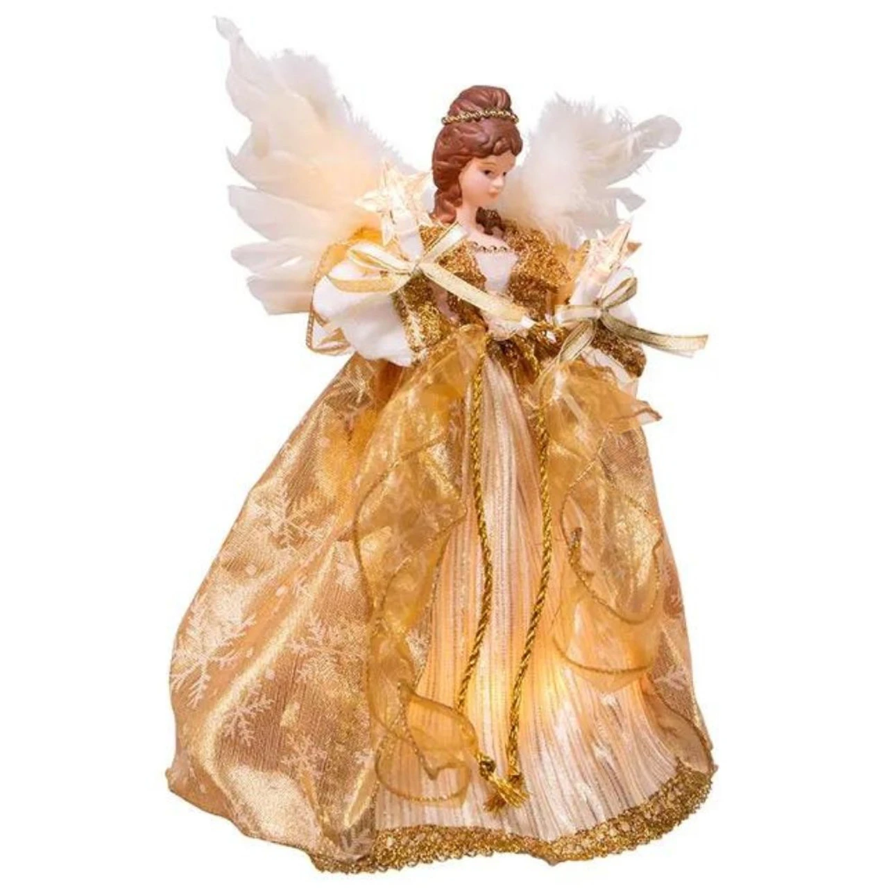 Kurt Adler Gold Angel Tree Topper 2 Kurt Adler Gold Angel Tree Topper - Image 2