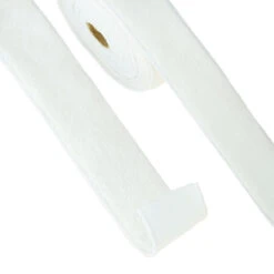 White Sherpa Plush Wool Ribbon