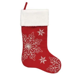 Snowy Holiday Stocking