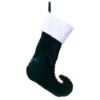 Green Velvet Quilted Stocking