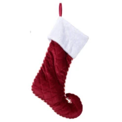 Red Velvet Quilted Stocking