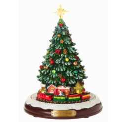 Musical Christmas Tree Animated Rotating Train