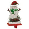 Snowman Wearing Red Hat Stocking Holder