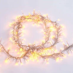 Lumineo 1512 LED Warm White Cluster Lights Transparent Wire -Xmas Decor House Store 1512WarmTrans6 11732.1543509485