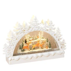 Holiday Village Spinning Globe