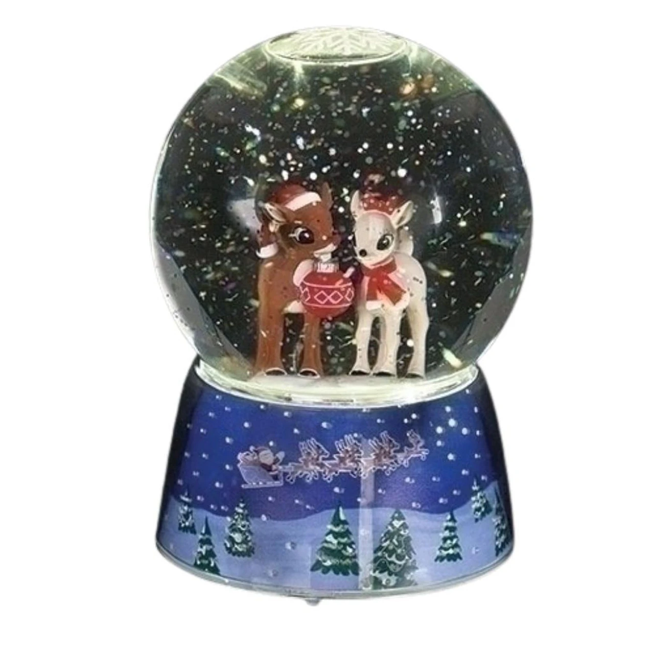 6" Rudolph & Clarice Musical LED Snow Globe 1 6" Rudolph & Clarice Musical LED Snow Globe