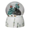 Ramon - Black Bear With Cardinals Musical Snow Globe