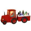 Red Tractor Musical Water Globe