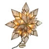 Capiz Clear Star Lighted Treetop