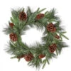 24" Pine Wreath With Cones