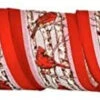 4" X 10 Yards Cardinals Birch Velvet Wired Ribbon