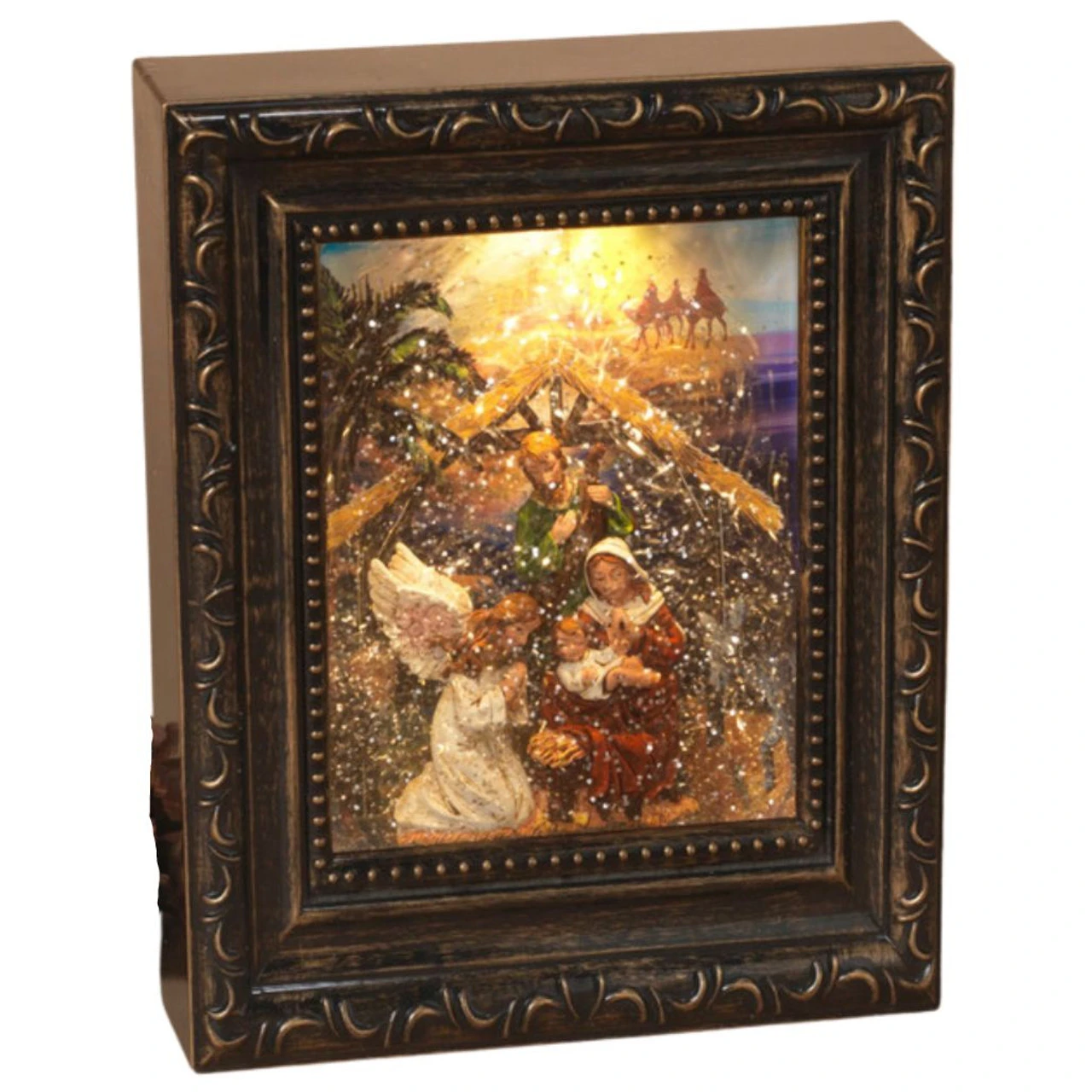 Lighted Nativity Spinning Water Globe 1 Lighted Nativity Spinning Water Globe