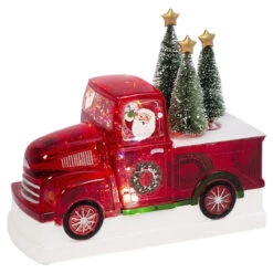LED Santa Driving Truck Water Shimmer