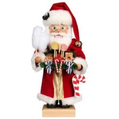Candy Cane Santa Nutcracker