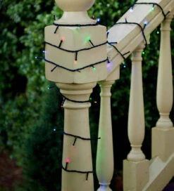 Lumineo 48 LED Multi-Colored Twinkle Lights On Black Wire -Xmas Decor House Store 497126 6 39208.1544128708