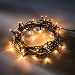 Lumineo 192 LED Warm White Twinkle Lights Black Wire -Xmas Decor House Store 497161 blk 5rev 04520.1544129500