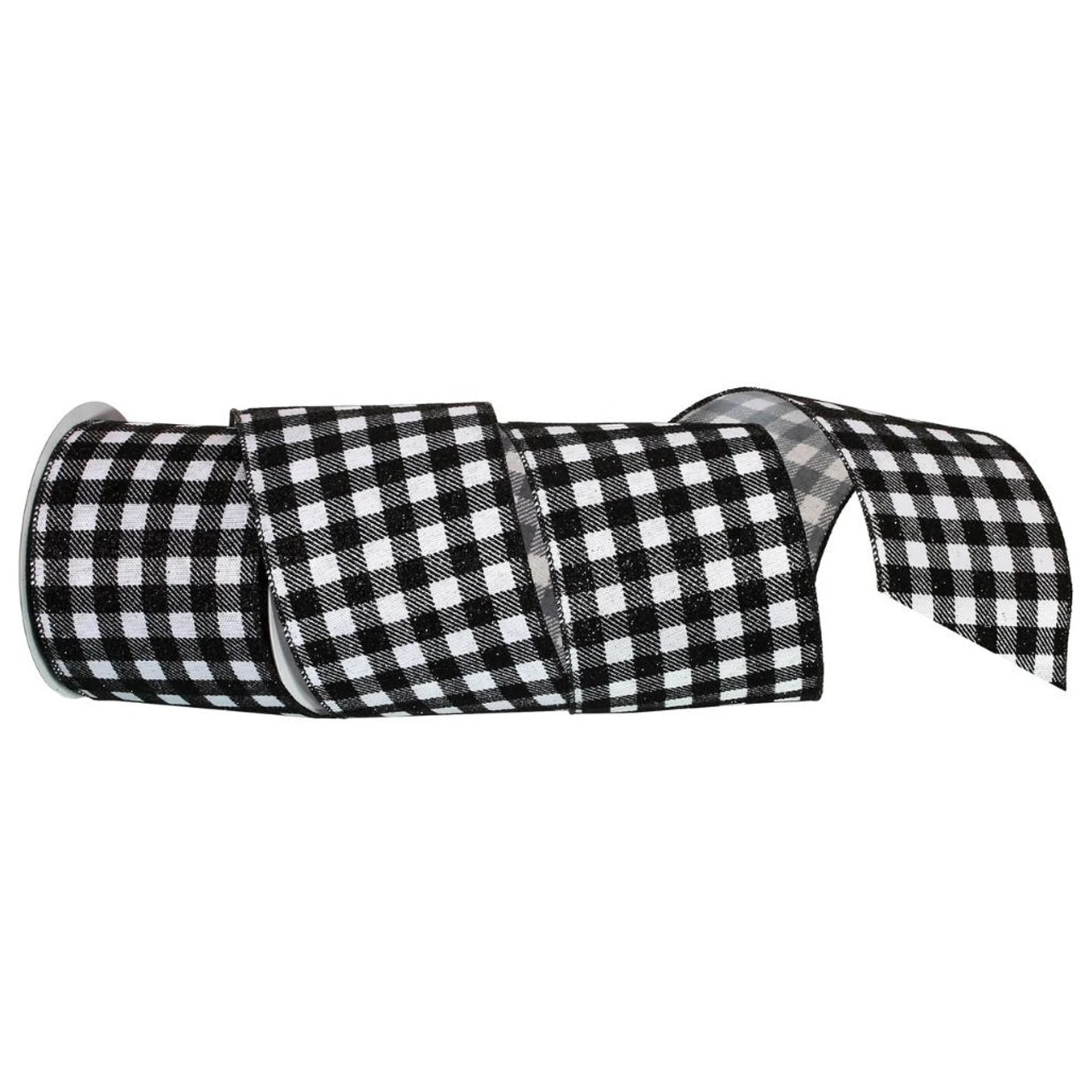 Black And White Checkered Square Ribbon 1 Black And White Checkered Square Ribbon
