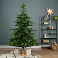 5 Foot Grandis Fir Unlit Christmas Tree -Xmas Decor House Store 5 Foot Grandis Fir Unlit Christmas Tree scene 24606.1692892225