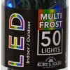 Kurt Adler 50 LED 5MM Multi-Color Frost Lights Green Wire