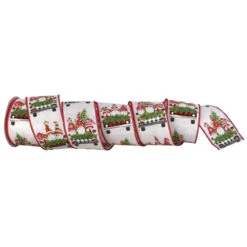2.5" X 10Y Santa Gnomes Ribbon