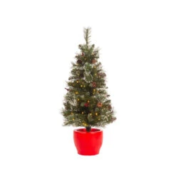 35" LED Mini Outdoor Christmas Tree