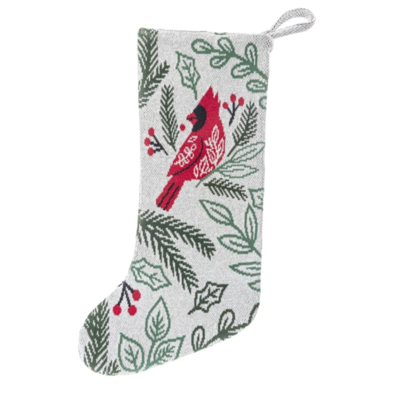 Cardinal Knit Stocking 1 Cardinal Knit Stocking