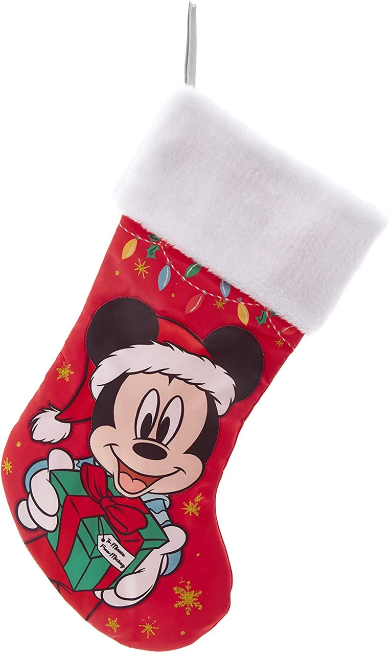 Kurt Adler Disney® Mickey With Present Stocking 1 Kurt Adler Disney® Mickey With Present Stocking