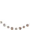 Natural Pearly White Disks Christmas Holiday Tree Garland