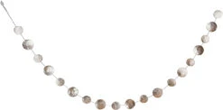 Natural Pearly White Disks Christmas Holiday Tree Garland
