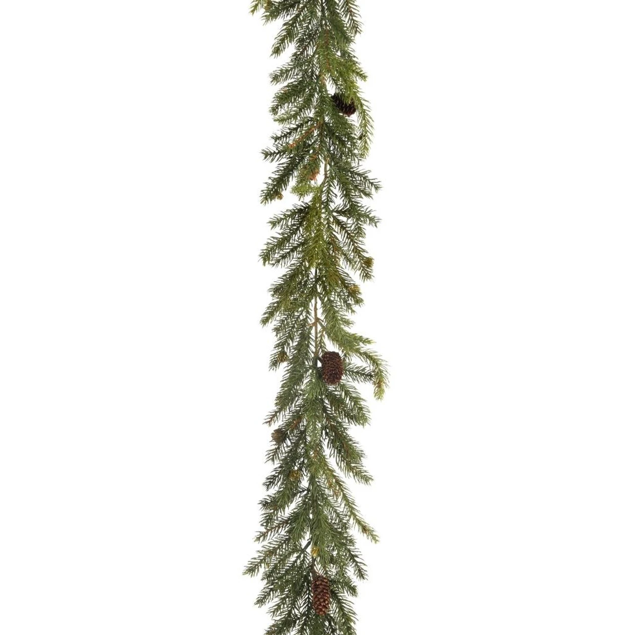 White Spruce Cone Garland, 72 Inches 1 White Spruce Cone Garland, 72 Inches