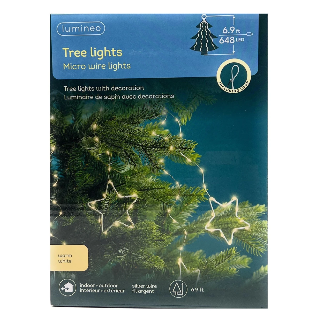 Lumineo Easy Loop System Warm White Micro Wire Silver Star Lights 1 Lumineo Easy Loop System Warm White Micro Wire Silver Star Lights