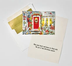 Winter Welcome Christmas Cards - Box Of 15 Cards & 16 Foil Line Envelopes -Xmas Decor House Store BJR001 OPEN 17233.1635166793