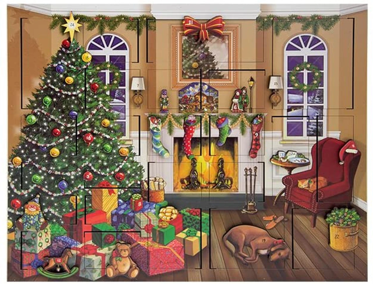Byers' Choice Fireside Advent Calendar 1 Byers' Choice Fireside Advent Calendar