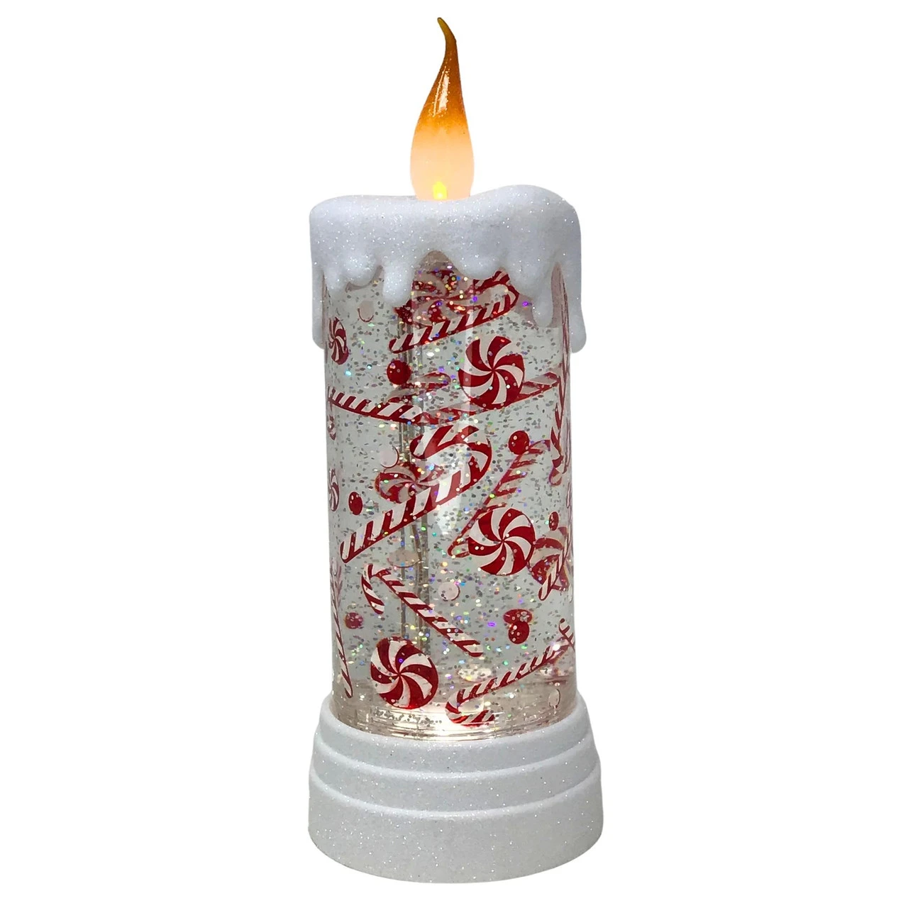 Candy Cane Candle Water Shimmer 2 Candy Cane Candle Water Shimmer - Image 2