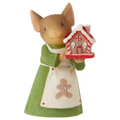 Heart Of Christmas - Gingerbread House Mouse Figurine